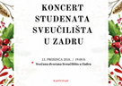 Božićni koncert studenata Sveučilišta u Zadru 